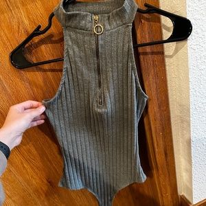 Green bodysuit XS pre owned